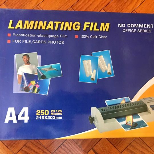 Filme para plastificação A4